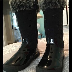 Girls size 8 Enzo Black Boots